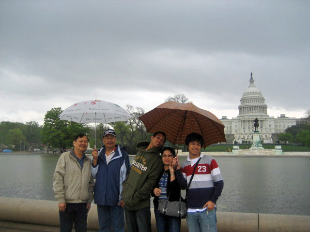 as they sang &quot;bus stop&quot; ... wet day ... they said ... please share our umbrella ....